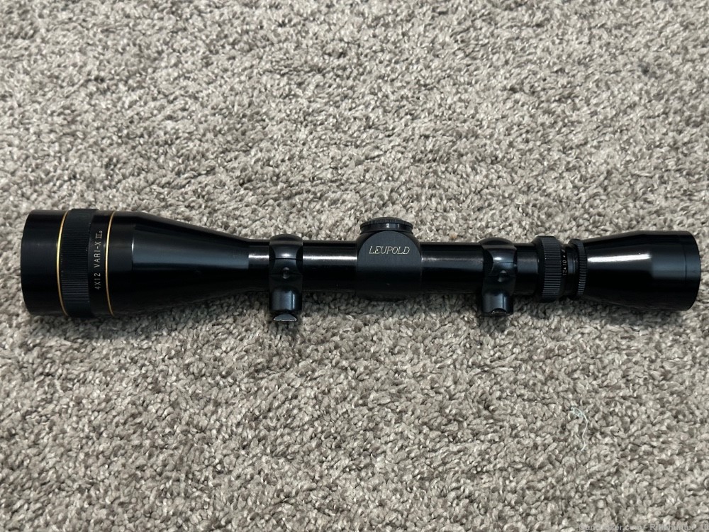 Leupold Vari-X II 4x12 vintage riflescope gloss 1” Tube duplex 4-12x40mm -img-0