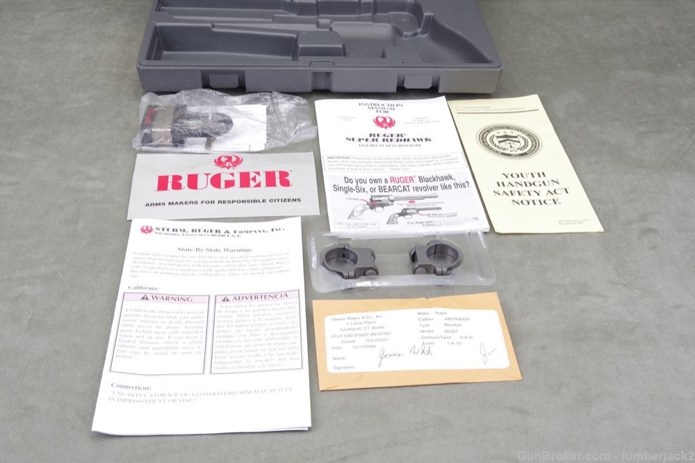 Ruger Super Redhawk 480 Ruger 7 1/2'' Complete Package 99%-img-4