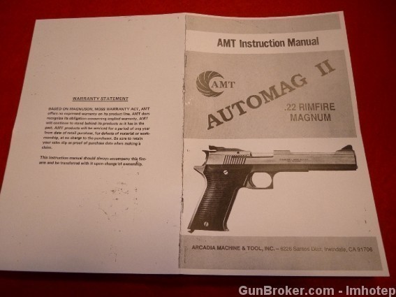 AMT Automag II Owner's Manual Bitcoin-img-1
