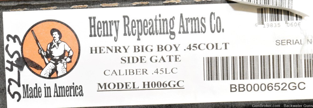 FACTORY NEW HENRY BIG BOY SIDE GATE 45 COLT (H006GC) RIFLE NO RESERVE!-img-7