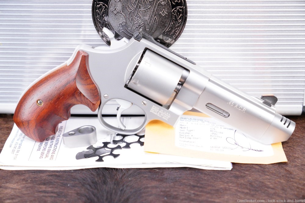 Smith & Wesson Performance Center 625-8 V-Comp 170238 45 ACP Revolver NO CA-img-2