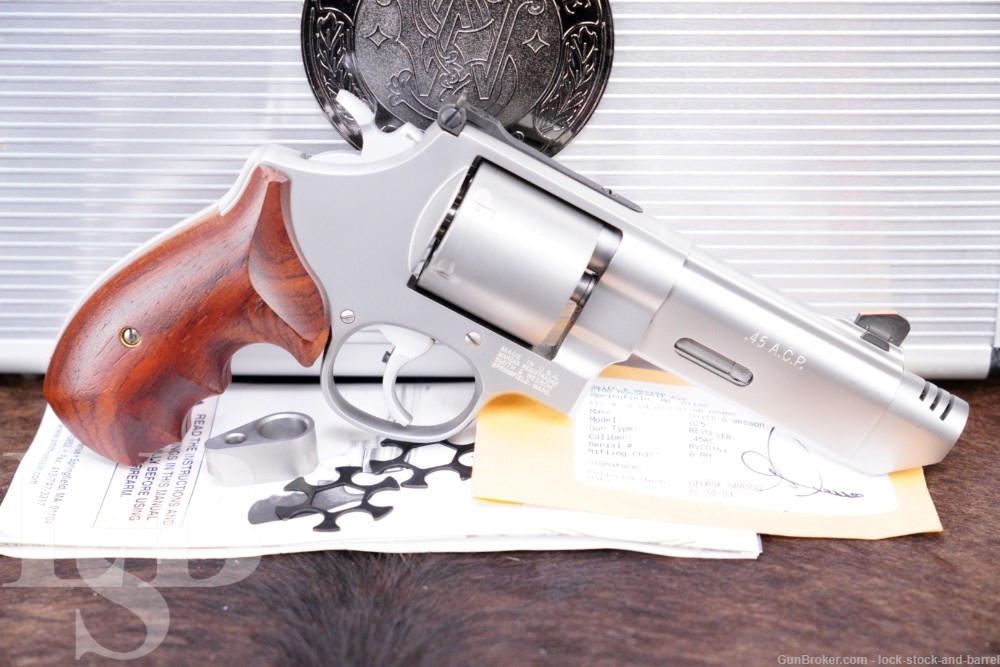Smith & Wesson Performance Center 625-8 V-Comp 170238 45 ACP Revolver NO CA-img-0