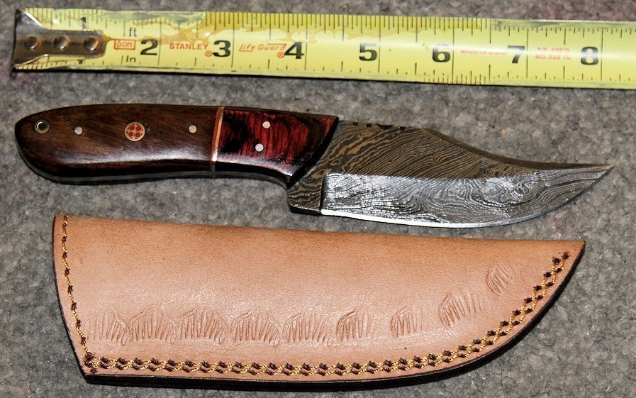 CUSTOM HUNTING KNIFE DAMASCUS PT0010-img-0