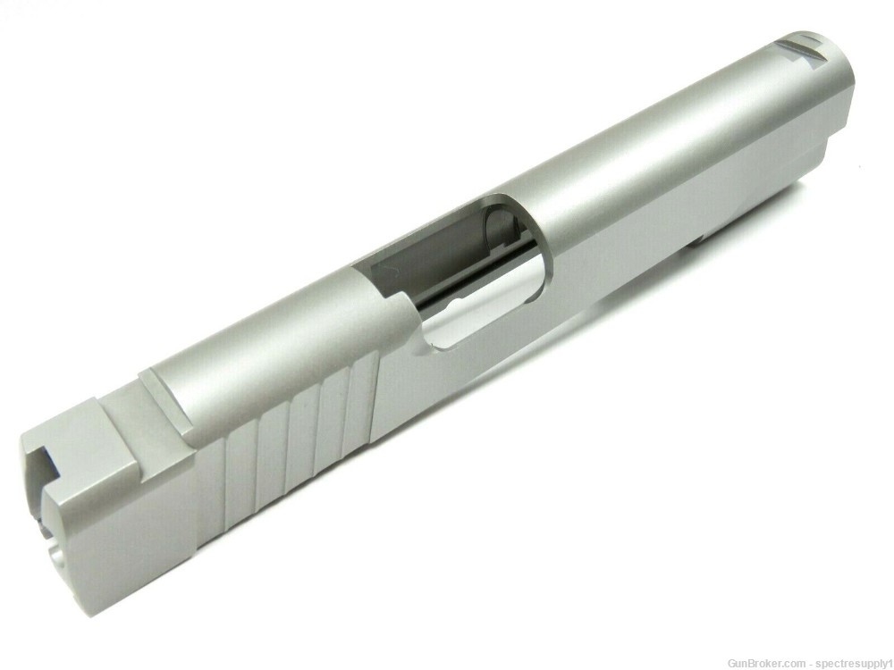 1911 .45 ACP Government Length 5" Unmarked Matte Stainless Slide-img-0