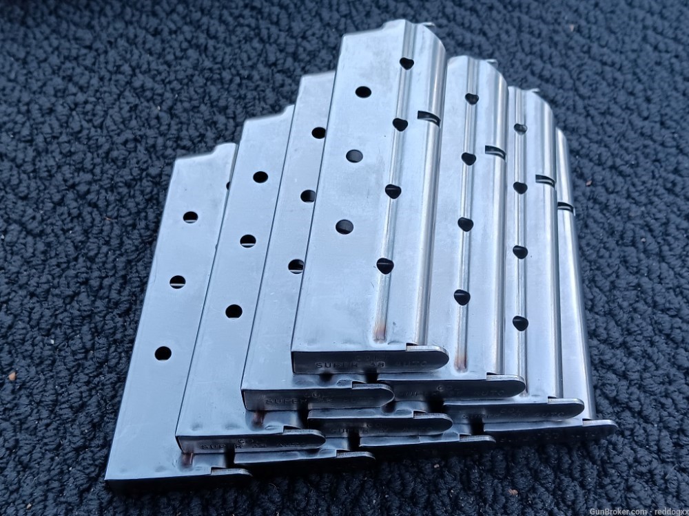 10 Stainless Factory Colt 1911 38 Super Magazines-img-0