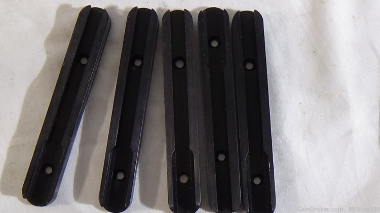 McMillan Stock forend rails - Anodized black 5" Auction is for 2-img-0