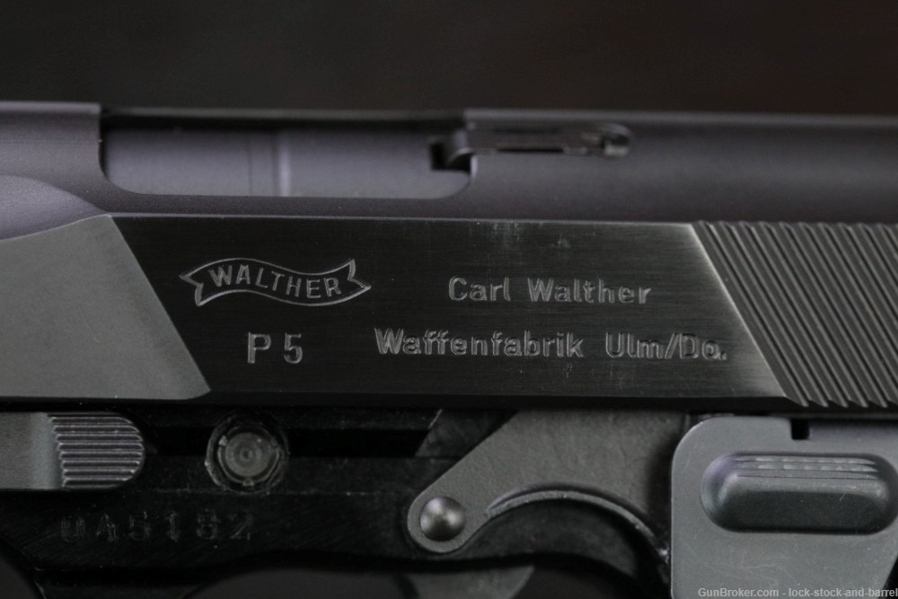 Walther Model P5 P-5 3 1/2" Semi-Automatic 9mm Luger Pistol, MFD 1985 NO CA-img-13