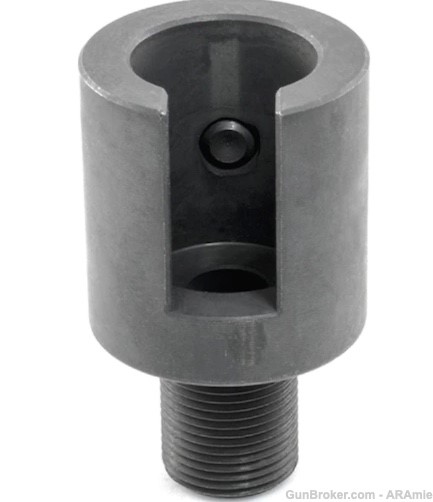RUGER 10/22 MUZZLE ADAPTER FOR 5/8X24 WITH 3 SET SCREWS (BLACK)-img-1
