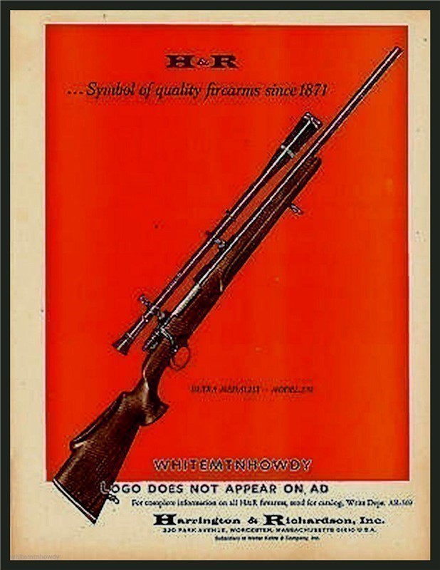 1970 H&R Harrington  Richardson 370 Rifle PRINT AD-img-0