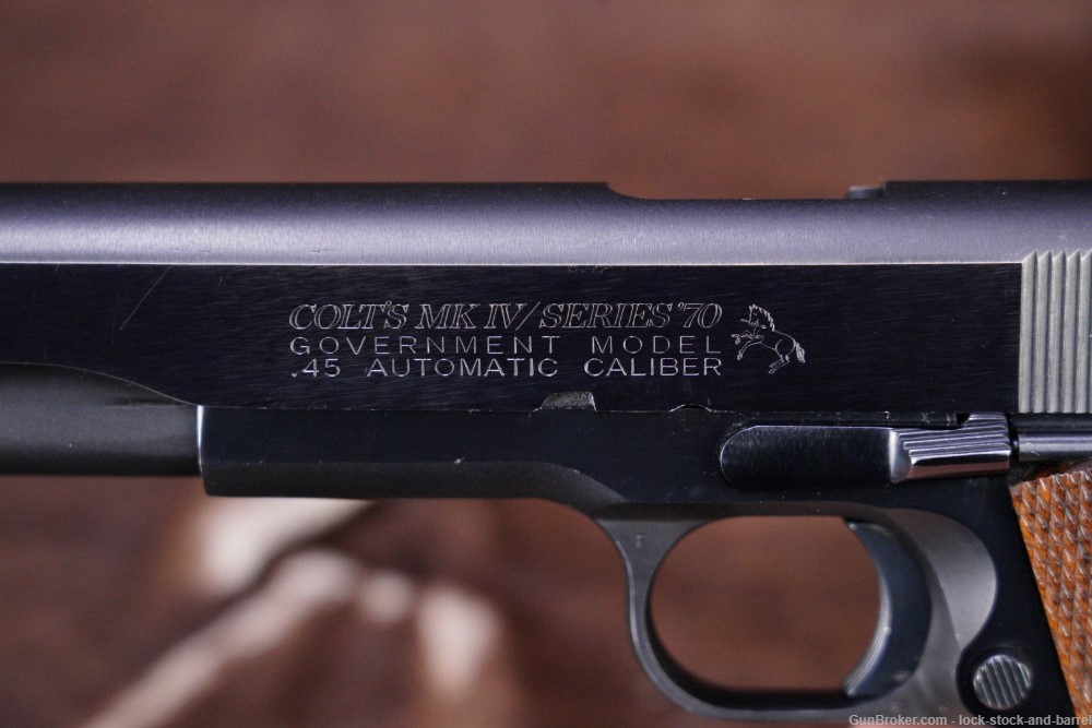 Colt MKIV Series '70 Government Model .45 ACP 5" 1911 Semi-Auto Pistol 1982-img-11