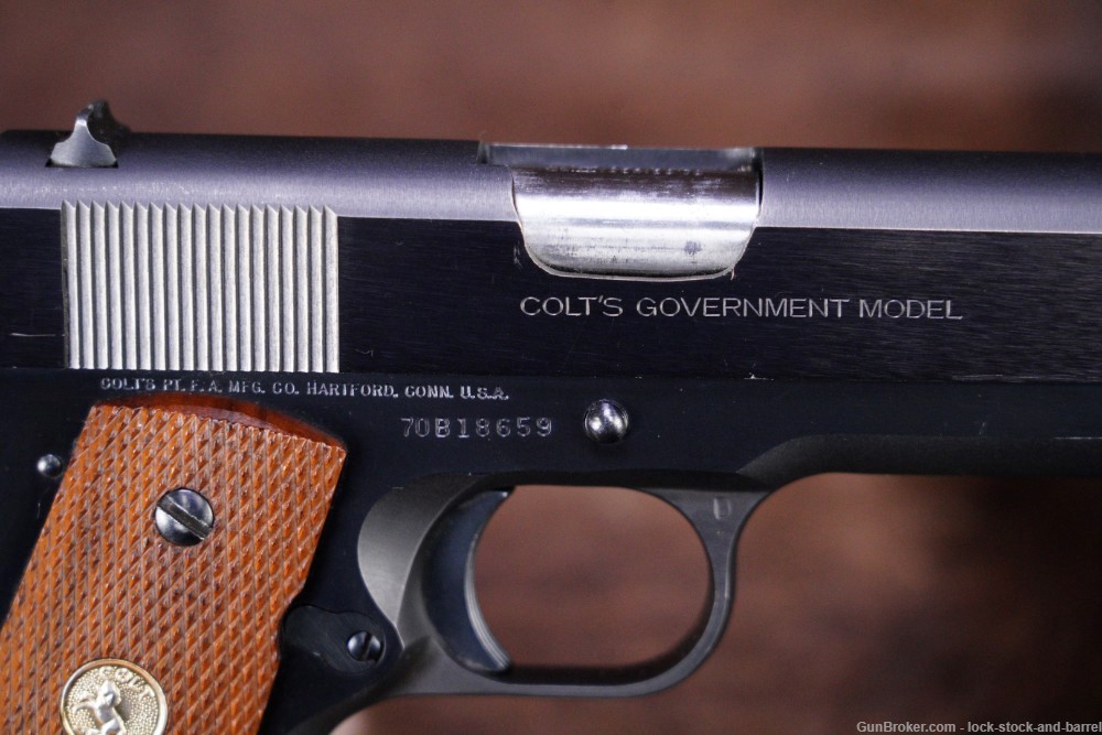 Colt MKIV Series '70 Government Model .45 ACP 5" 1911 Semi-Auto Pistol 1982-img-9