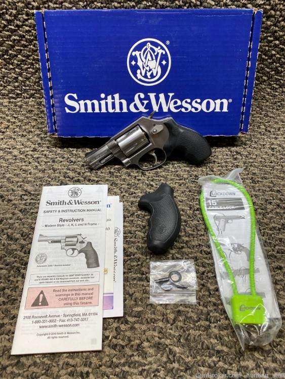 Smith & Wesson M60-14 357 Mag SS Finish Black Grips 2.125" BBL 5 Shot-img-0