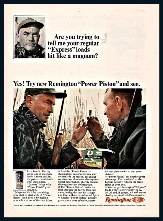 1965 REMINGTON Express Shotgun Shells Vintage Ammunition PRINT AD-img-0