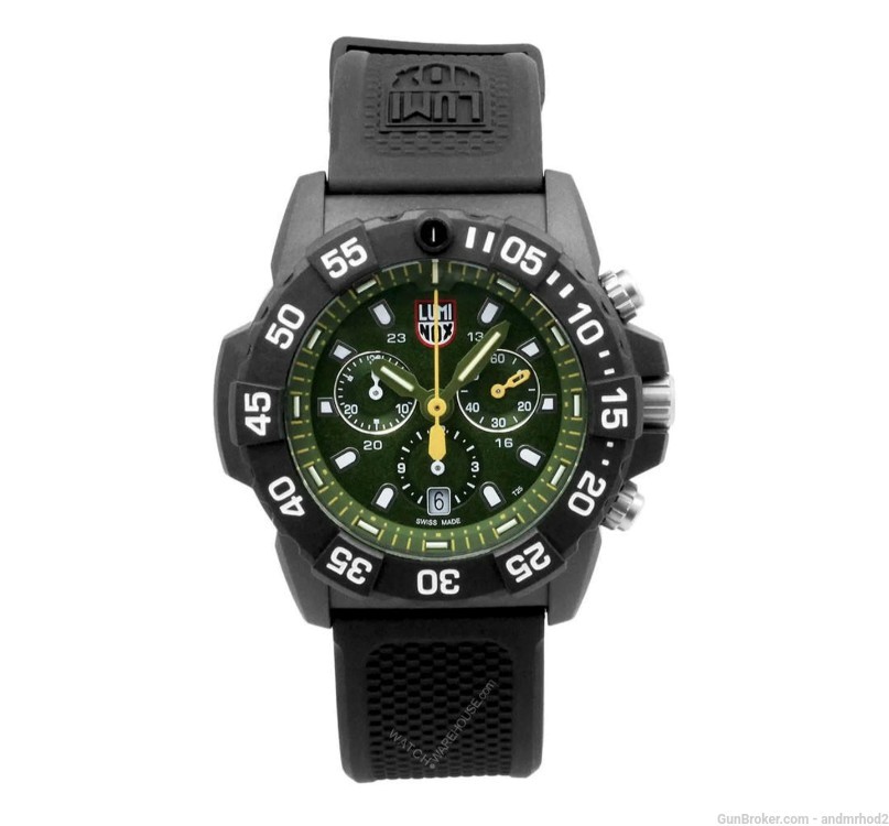 NIB Luminox Navy Seal 45MM Chronograph Green Dial Men's Watch XS.3597-img-0