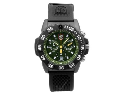 NIB Luminox Navy Seal 45MM Chronograph Green Dial Men's Watch XS.3597