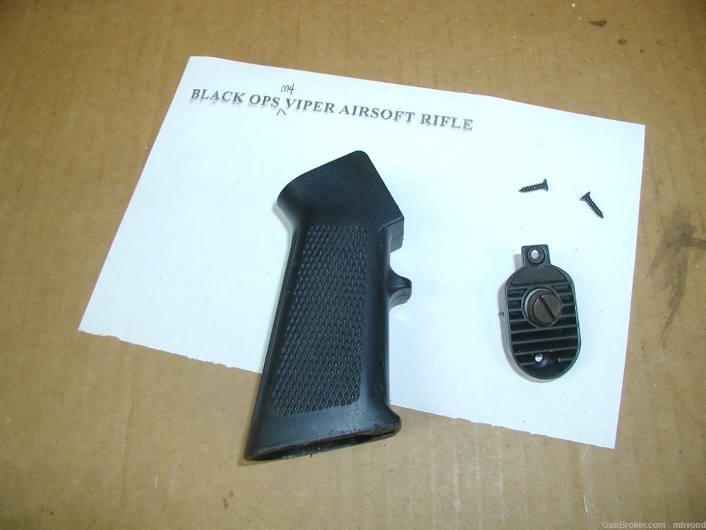 Black Ops M4 Viper Airsoft Rifle Pistol Grip Plastic-img-0