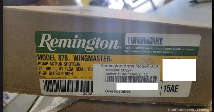 VERY RARE!! Remington 870 Wingmaster 10 Millionth Commemorative Edition-img-1