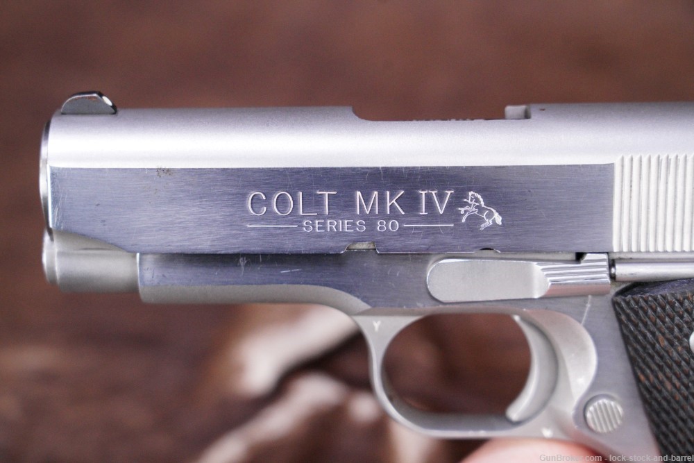 Colt Officers ACP Stainless MKIV Series '80 .45 ACP Semi-Auto Pistol, 1986-img-10