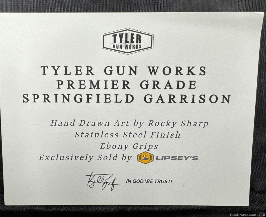 Springfield 1911 Garrison 45acp 5" Barrel Tyler Gun Works Premier Grade.-img-3