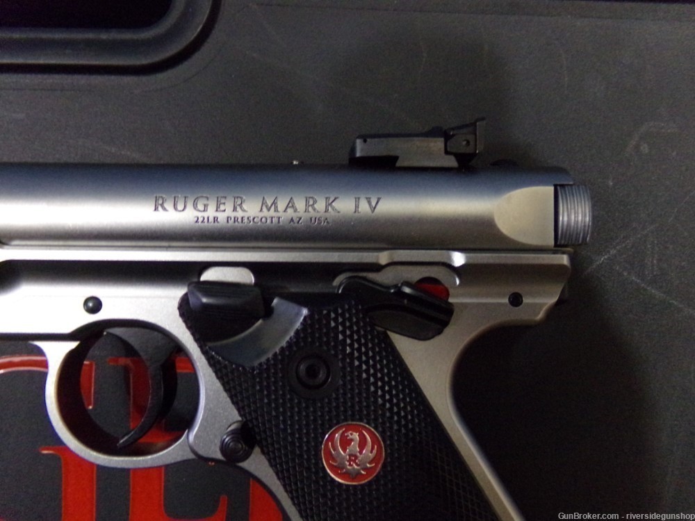 Ruger Mark IV Target Stainless, 22 semi auto pistol-img-8