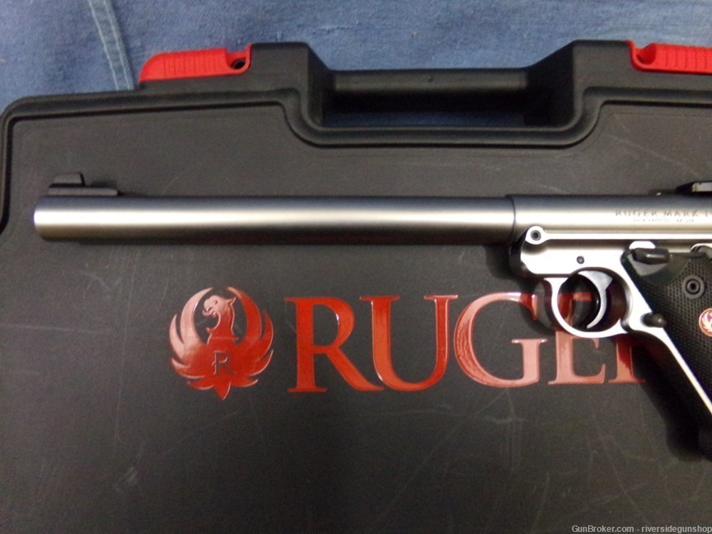 Ruger Mark IV Target Stainless, 22 semi auto pistol-img-9