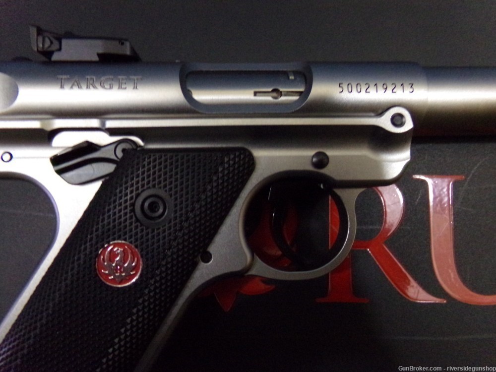 Ruger Mark IV Target Stainless, 22 semi auto pistol-img-3