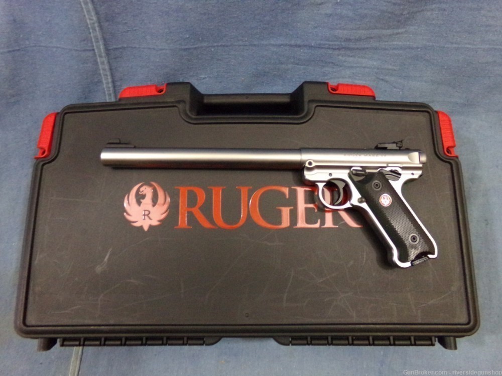 Ruger Mark IV Target Stainless, 22 semi auto pistol-img-0