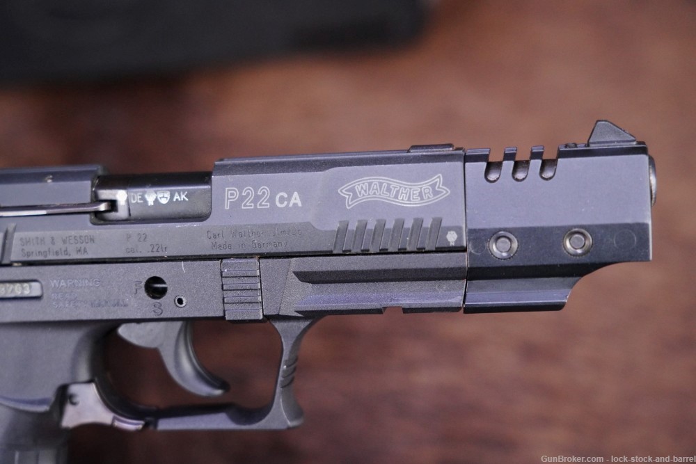 Walther P22 P-22 CA Target 22 LR 5.04" SA/DA Semi-Automatic Pistol MFD 2009-img-8