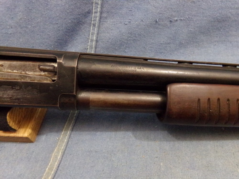 JC Higgins 12 ga pump action shotgun-img-3