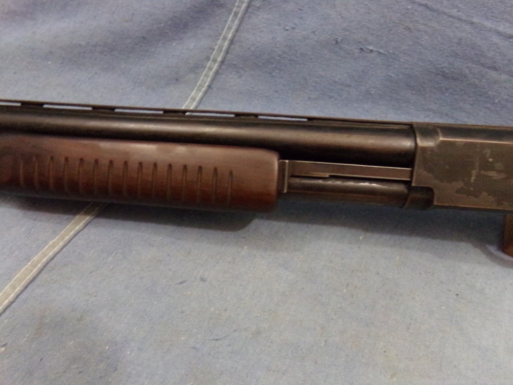 JC Higgins 12 ga pump action shotgun-img-14