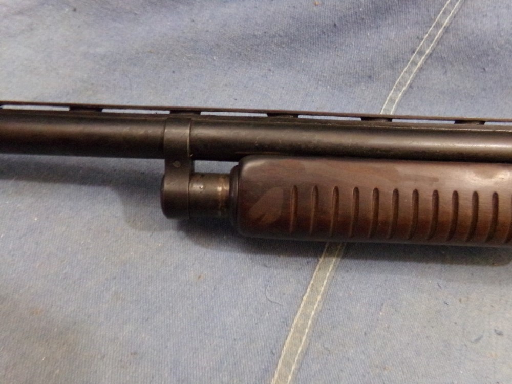 JC Higgins 12 ga pump action shotgun-img-16