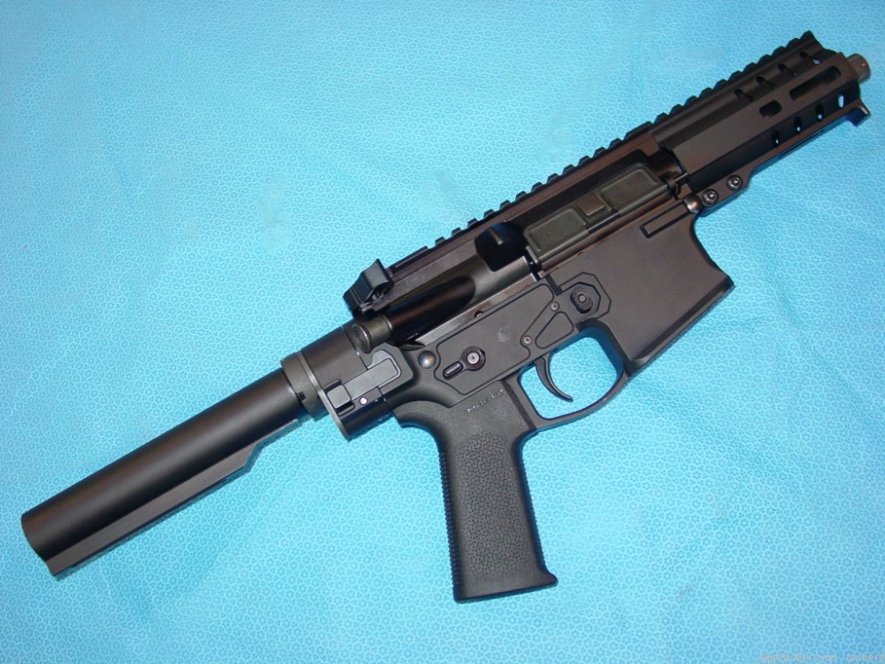 Custom Shield Arms / CMMG 5.7x28mm AR Pistol with  Folding Receiver-img-1