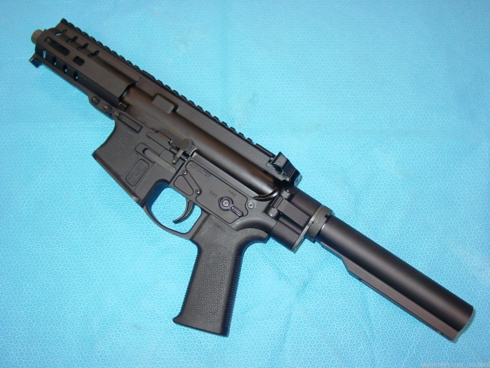 Custom Shield Arms / CMMG 5.7x28mm AR Pistol with  Folding Receiver-img-0