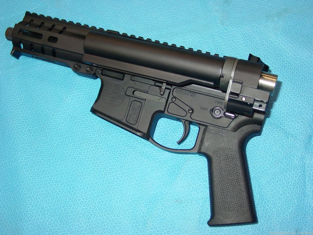 Custom Shield Arms / CMMG 5.7x28mm AR Pistol with  Folding Receiver-img-2