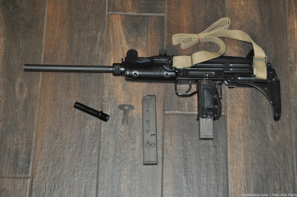 Action Arms Uzi Model B 9mm w/ Factory Box Display Barrel & 2 Mags-img-0