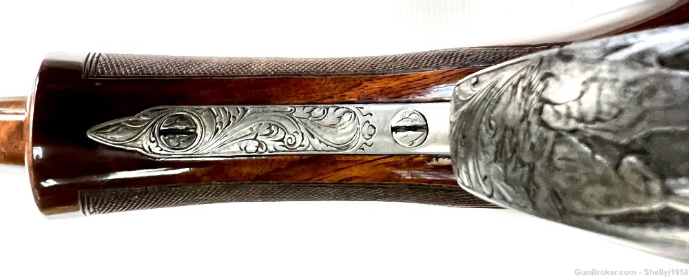 BROWNING SUPERPOSED DIANA GRADE OVER/UNDER 12 GA RARE ENGRAVER F. MARECHAL-img-14
