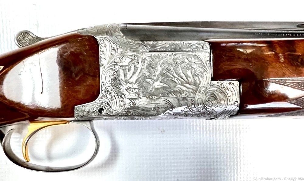 BROWNING SUPERPOSED DIANA GRADE OVER/UNDER 12 GA RARE ENGRAVER F. MARECHAL-img-18