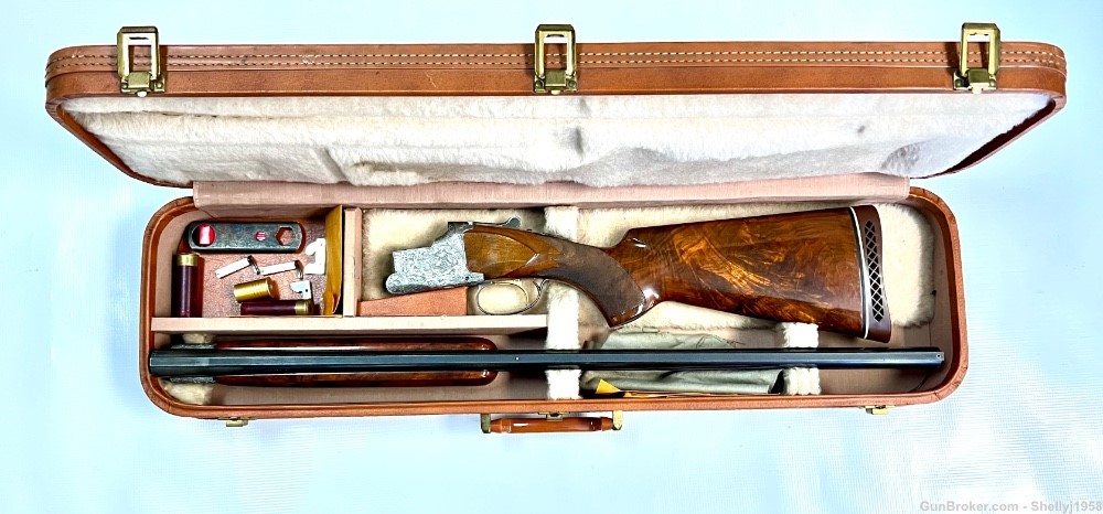 BROWNING SUPERPOSED DIANA GRADE OVER/UNDER 12 GA RARE ENGRAVER F. MARECHAL-img-0