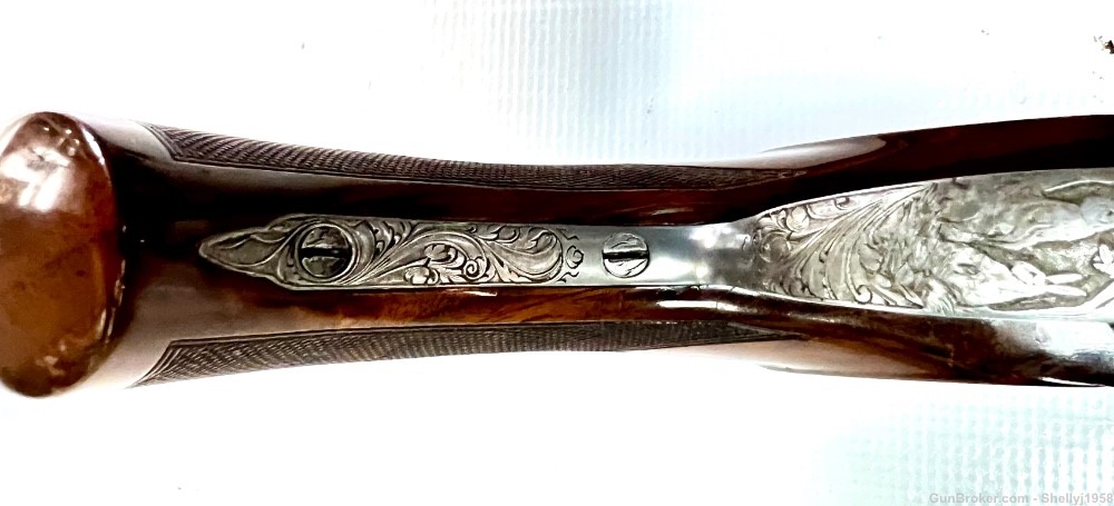 BROWNING SUPERPOSED DIANA GRADE OVER/UNDER 12 GA RARE ENGRAVER F. MARECHAL-img-14