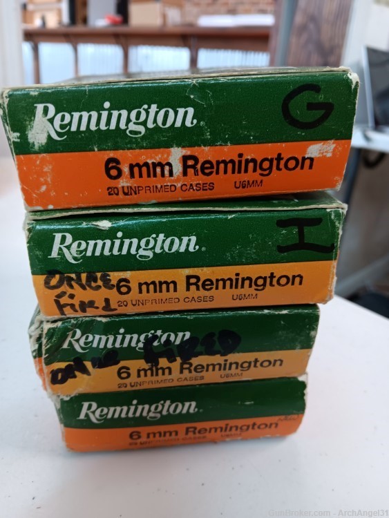 Remington 6mm Rem 80 Unprimed Cases-img-0