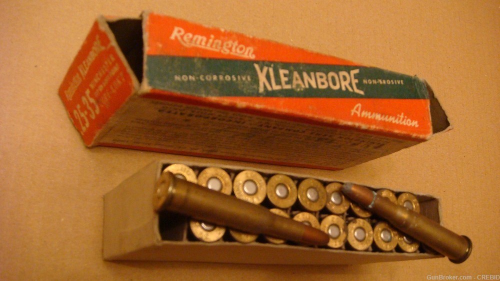 25-35 Winchester Remington Kleanbore Express R439 30s/40's Vintage 20 Rds-img-3