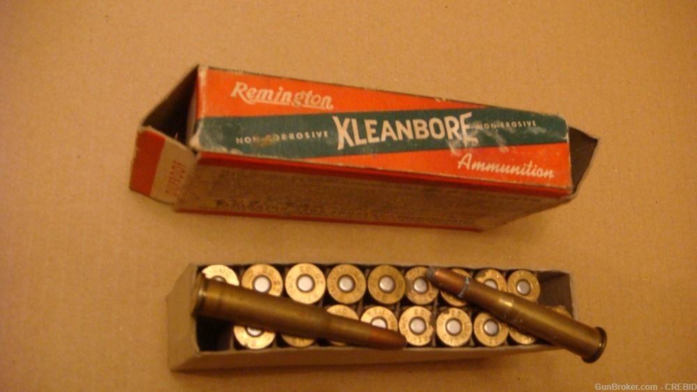 25-35 Winchester Remington Kleanbore Express R439 30s/40's Vintage 20 Rds-img-1