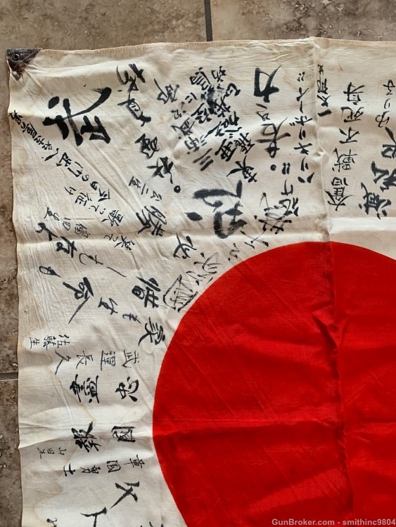 EXCELLENT SILK JAPANESE MEATBALL FLAG WW2-img-4