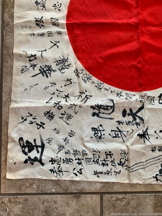 EXCELLENT SILK JAPANESE MEATBALL FLAG WW2-img-3