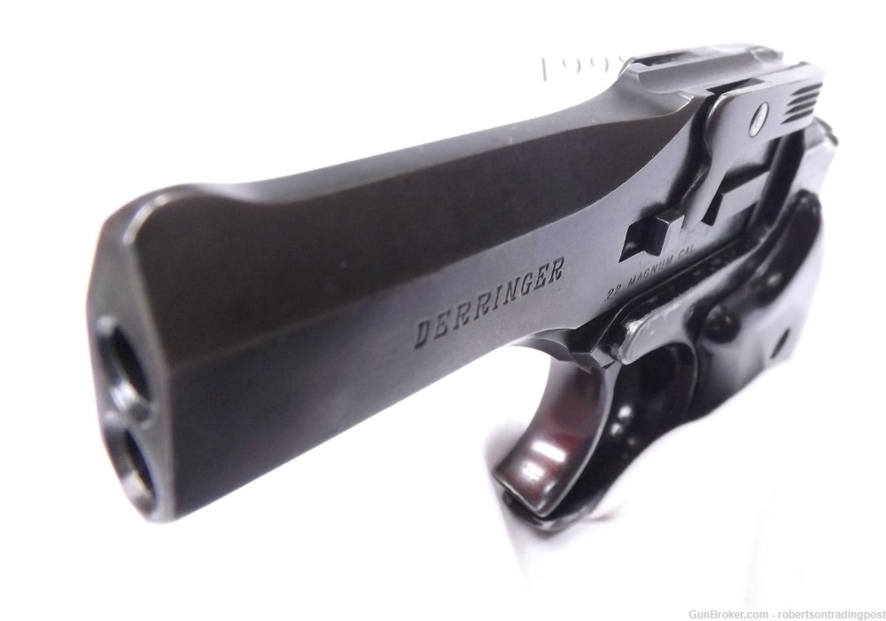 High Standard .22 Magnum DM-101 2 Shot Derringer VG 1980 Steel & Alloy -img-1
