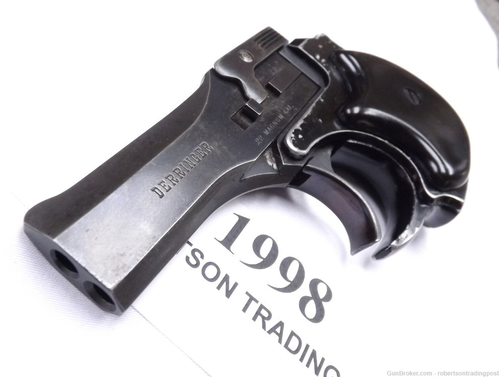 High Standard .22 Magnum DM-101 2 Shot Derringer VG 1980 Steel & Alloy -img-7