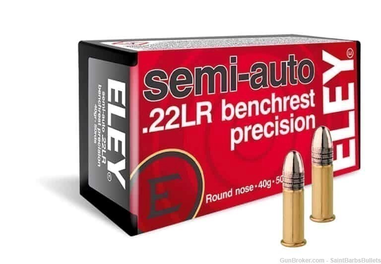 ELEY Semi-Auto Benchrest Precision .22lr 40gr - 50 Rounds-img-0