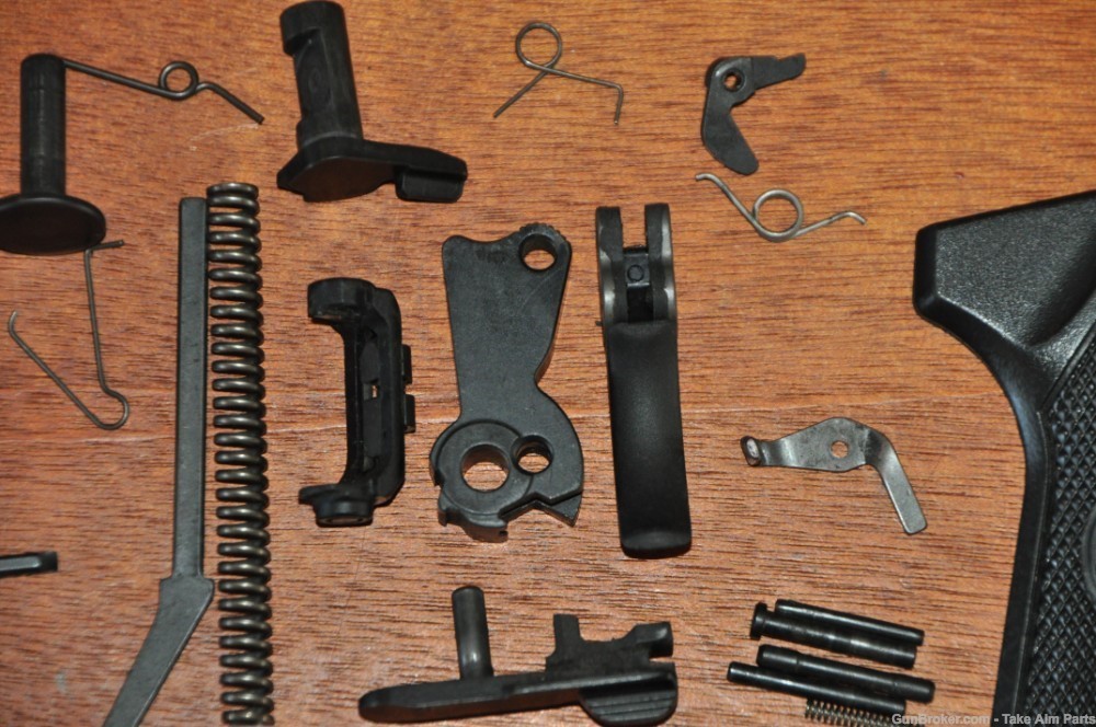 Beretta M9 9mm Grips Trigger Hammer & Parts Lot-img-3