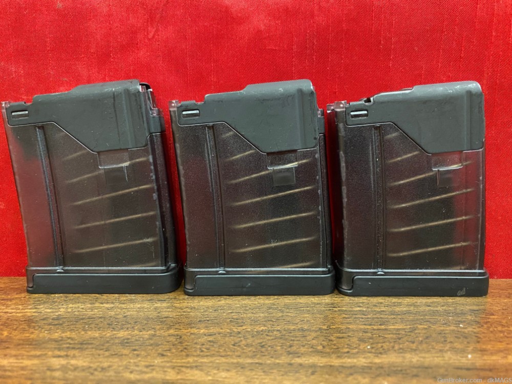 3 Lancer AR-15 .223/5.56 5rd Magazines Mags Clips Translucent Smoke-img-2