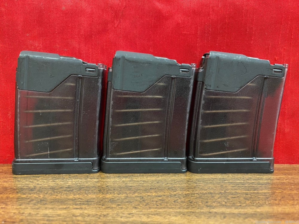3 Lancer AR-15 .223/5.56 5rd Magazines Mags Clips Translucent Smoke-img-0